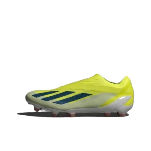 Adidas X Crazyfast.1 FG Твердый грунт Амортизаторы Slip-resistant (против скольжения) Abrasion-resistant (устойчивый к истиранию) Футбольные бутсы Унисекс Желтый