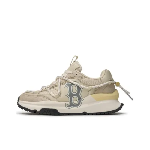 MLB Chunky Runner Low Топ Повседневные Беговые кроссовки Унисекс Бежевый Черный