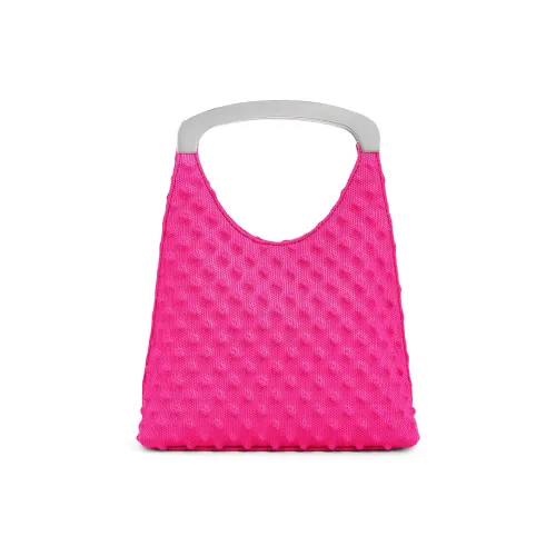 CHARLES KEITH X Chet Lo Коллекция Ткань Маленькая CK Сумка через плечо Сумка Маленькая Женская Черная Фуксия