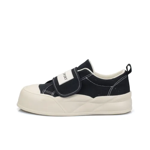 B10CROWN Low-Top Canvas Shoes Black Women's