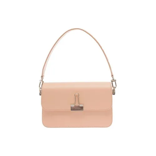 OFF Белый Кожа Сумка через плечо Женская Апельсин