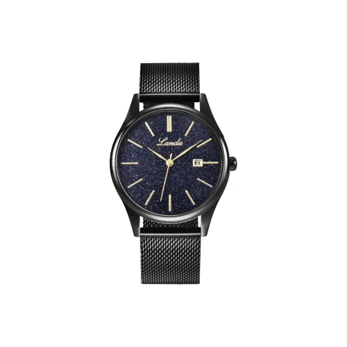 LANDU Студенческие Кварцевые Механические Часы Мужские Часы Синий Циферблат