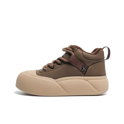JEEP Street Shoes MID Top Brown Women's