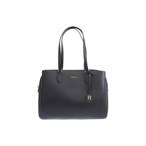 Furla Кожа Тоут Сумка Сумка для покупок Сумка на плечо Сумка Женская Черная