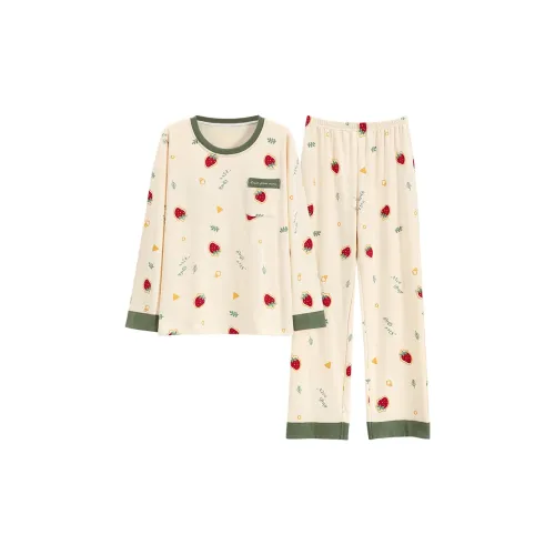 Mulong Family Пижамный комплект Женский Абрикос