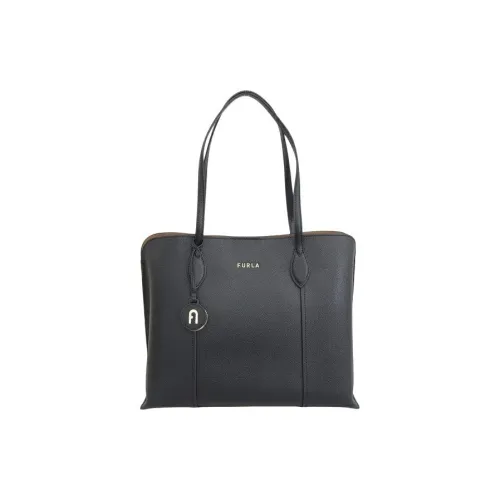 Furla Кожа Тоут Сумка Сумка для покупок Сумка на плечо Сумка Женская Черная