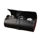 3 слота для часов [Черный топ, крупнозернистая текстура, кожа коровы + Черный, ультра-мягкий, микрофибра]