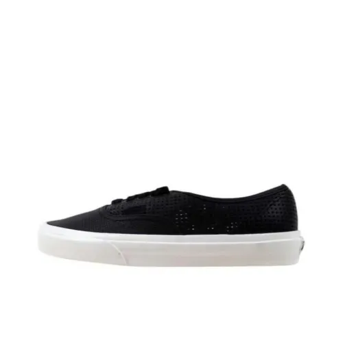 Vans Authentic DX Square Perf Cushioning Wear-resistant Low-Top Skateboard Shoes Unisex Black Ванс Аутентичный DX Квадрат Перфорированный Амортизирующий Износостойкий Низкий Топ Скейтборд Кроссовки Унисекс Черный