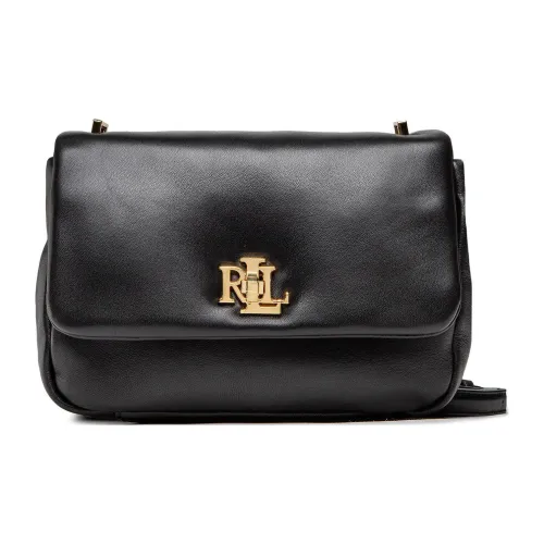 Polo Ralph Lauren GRAIN LEATHER Кросс-боди Сумка Маленькая Женская Черная