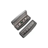 Серый, кожа из микрофибры + серый флис [Солнцезащитная крышка + ключ]