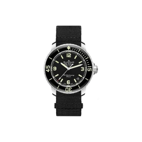 BLANCPAIN Автоматический Механический Часы Мужские FIFTY FATHOMS 42,3мм*14,3мм Черные