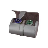 2 слота для часов [Серый микрофибра кожа + Серый ультра-мягкая ткань]