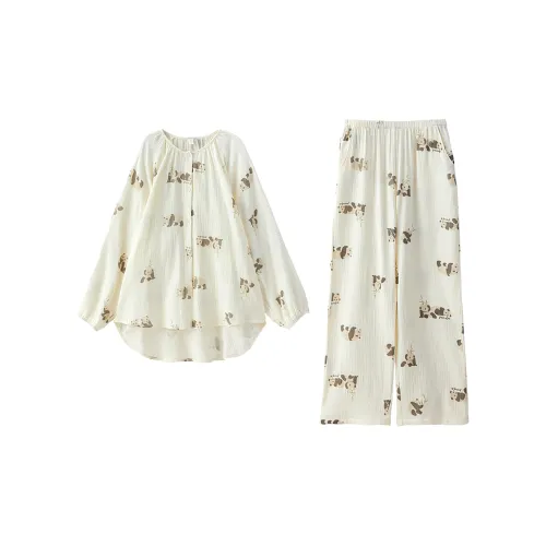 Redu Абрикос Женские Пижамные Комплекты