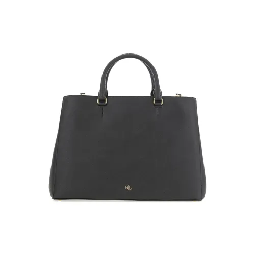 Polo Ralph Lauren Кожа Сумка Большая Женская Черная