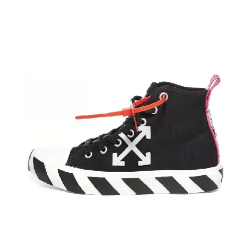 OFF Белый Arrow Canvas Shoes MID Top Men's