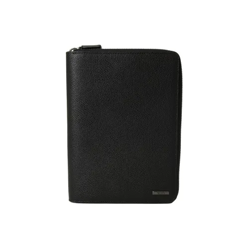TUMI Кожа Кошелек Большой Унисекс Черный