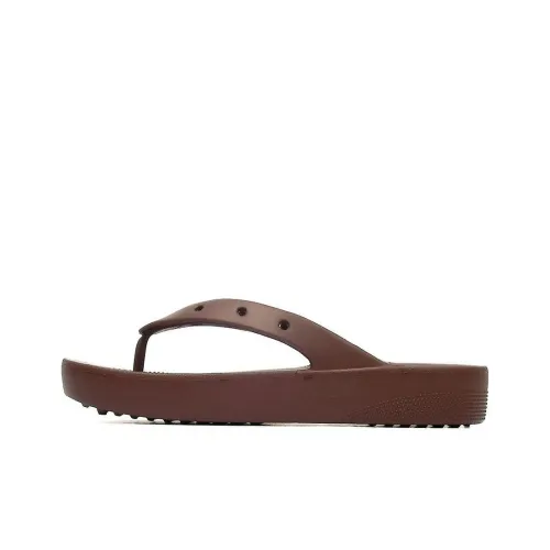 Crocs противоскользящие устойчивые к истиранию шлепанцы женские коричневый