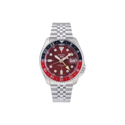 SEIKO Автоматический Механический Movement Унисекс Часы 42,5mm*13,5mm Красные
