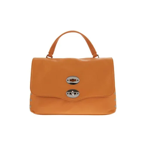 Zanellato Сумка через плечо из телячьей кожи и хлопка маленькая сумка женская оранжевая