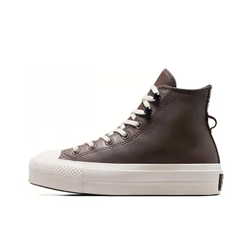 Converse Chuck Taylor All Star Амортизация Износостойкие Высокие Кроссовки для скейтбординга Женские Дымчатый