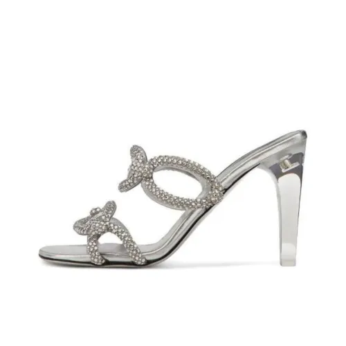 Valentino VLTN Слипоны Женские Серебряные