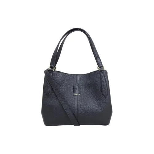 Furla Dafne Кожа Хобо Сумка Плечевая Сумка Маленькая Женская Черная