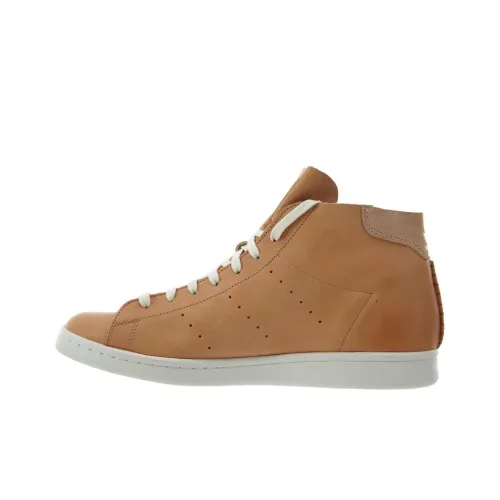 Adidas Originals Stan Smith Амортизация MID Топ Кроссовки для скейтбординга Унисекс Коричневый