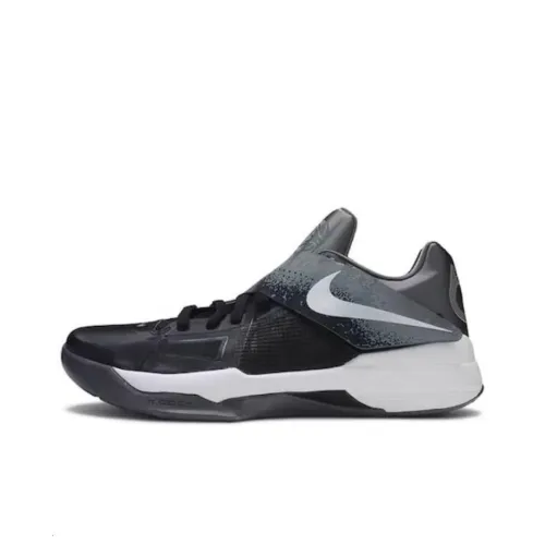 Nike KD 4 Амортизация Износостойкие Низкие Кроссовки для Бега Мужские Серые