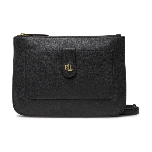 Polo Ralph Lauren Кожа Сумка через плечо Маленькая Женская Черная