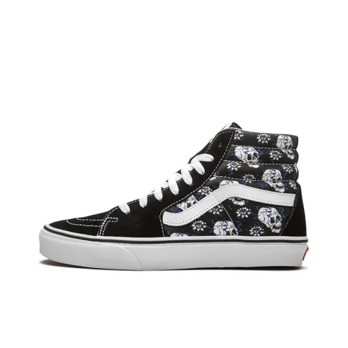VANS SK8 High Топ Скейтборд Кроссовки Унисекс Черный Синий