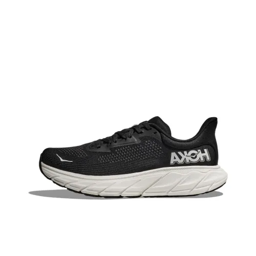 HOKA ONE ONE Arahi 7 Устойчивые к истиранию Низкие Кроссовки для бега Мужские Черные Белые