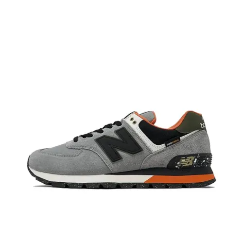 New Balance NB 574 Повседневная Амортизация Износостойкий Низкий Топ Повседневная Обувь Унисекс Серый Оранжевый