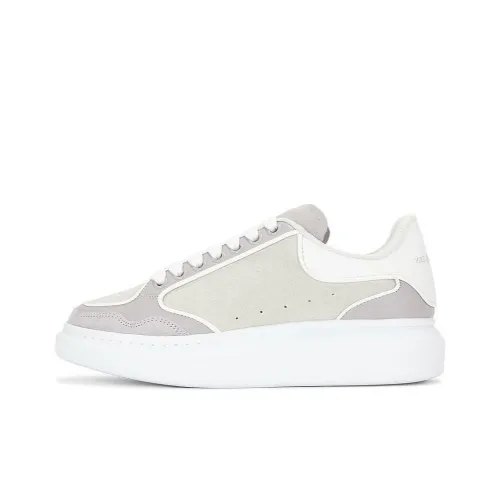 Alexander McQueen Низкие кроссовки для скейтбординга Мужские Серый Бежевый