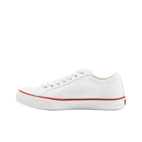 Levi's Нескользящий Легкий Низкий Топ Повседневная Обувь Женская Белая