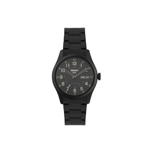 SEIKO Автоматический Механический Movement Унисекс Часы 39,4mm*13,1mm Черные