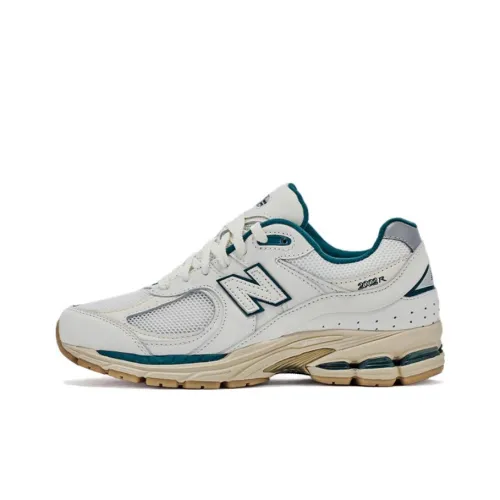 New Balance NB 2002R Амортизация Износостойкий Низкий Топ Беговые кроссовки Унисекс Белый Зеленый