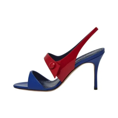 MANOLO BLAHNIK One Ремешок Сандалии Женские Красный Синий