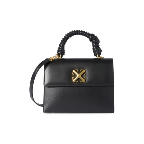 Off Белый Телячья кожа Сумка через плечо Сумка Женские Черный