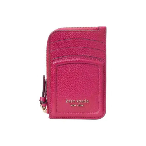 Kate Spade Knott Зернистая кожа Личи Кожа Держатель для карт Женские Розовый