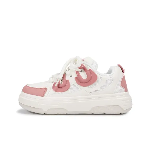 Miss Zhang Амортизация противоскользящий устойчивый к истиранию увеличивающий высоту низкий топ повседневная обувь женские фуксия