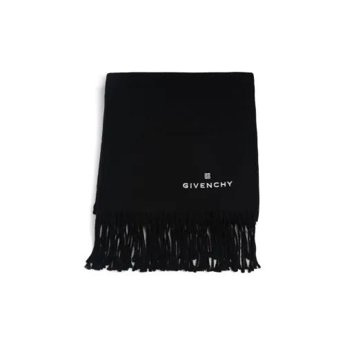 GIVENCHY Вязаные шарфы Женские Черный