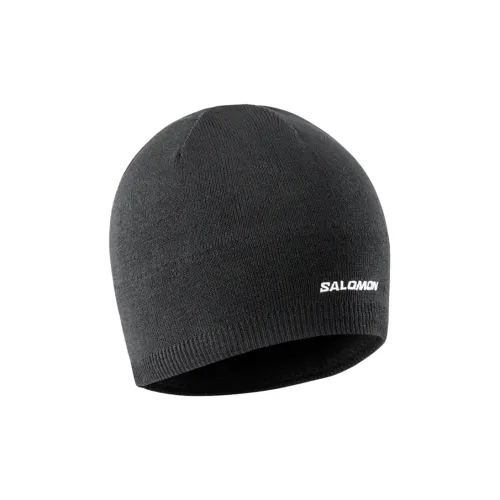 SALOMON Полиэстер Beanies Мужской Черный Серый
