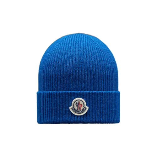 Moncler Шерсть Пряжа Шапки-бини Мужской Синий