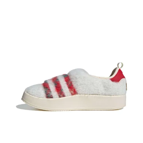 Adidas Originals Puffylette Термический Водонепроницаемый Низкий Топ Casual Унисекс Белый Красный