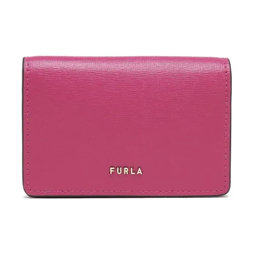 Furla Кожа Держатель для визиток Кошелек Картхолдер Женские Розовый Цвет