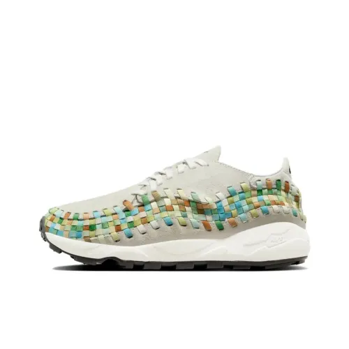 Nike Air Footscape Low Топ Повседневная обувь Женская Бежевый Многоцветный