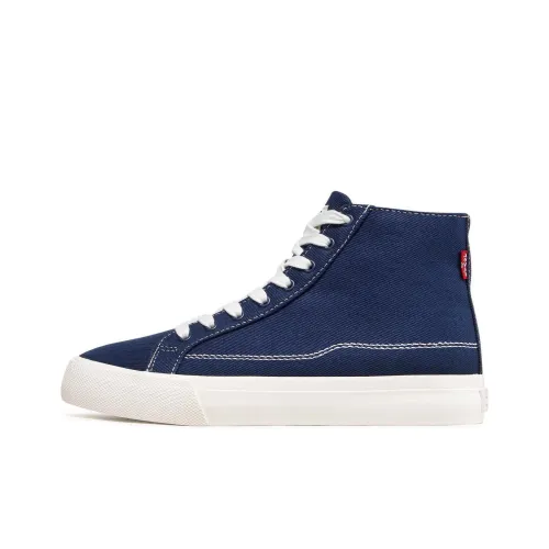 Levi's Slip Resistant Abrasion Resistant High Top Кеды Мужские Синие Белые