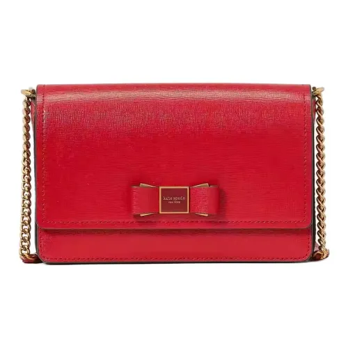 Kate Spade Кожа Сумка через плечо Кошелек Женский Вишнево-красный