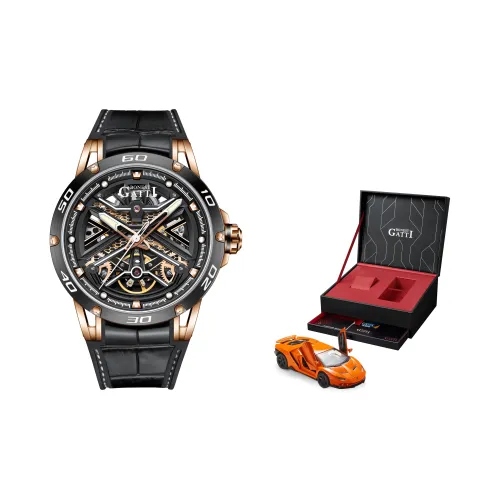 Бугатти Автоматический Механический Часы Мужские King Speed 39мм*39мм*13мм Скелет