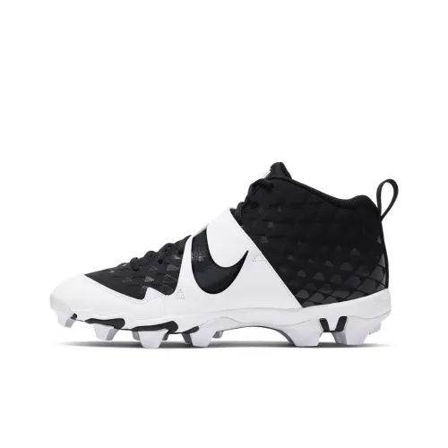 Nike Force Zoom Trout 6 Keystone Abrasion Resistant Дышащий MID Топ Кроссовки для тренировок Женские Черный белый